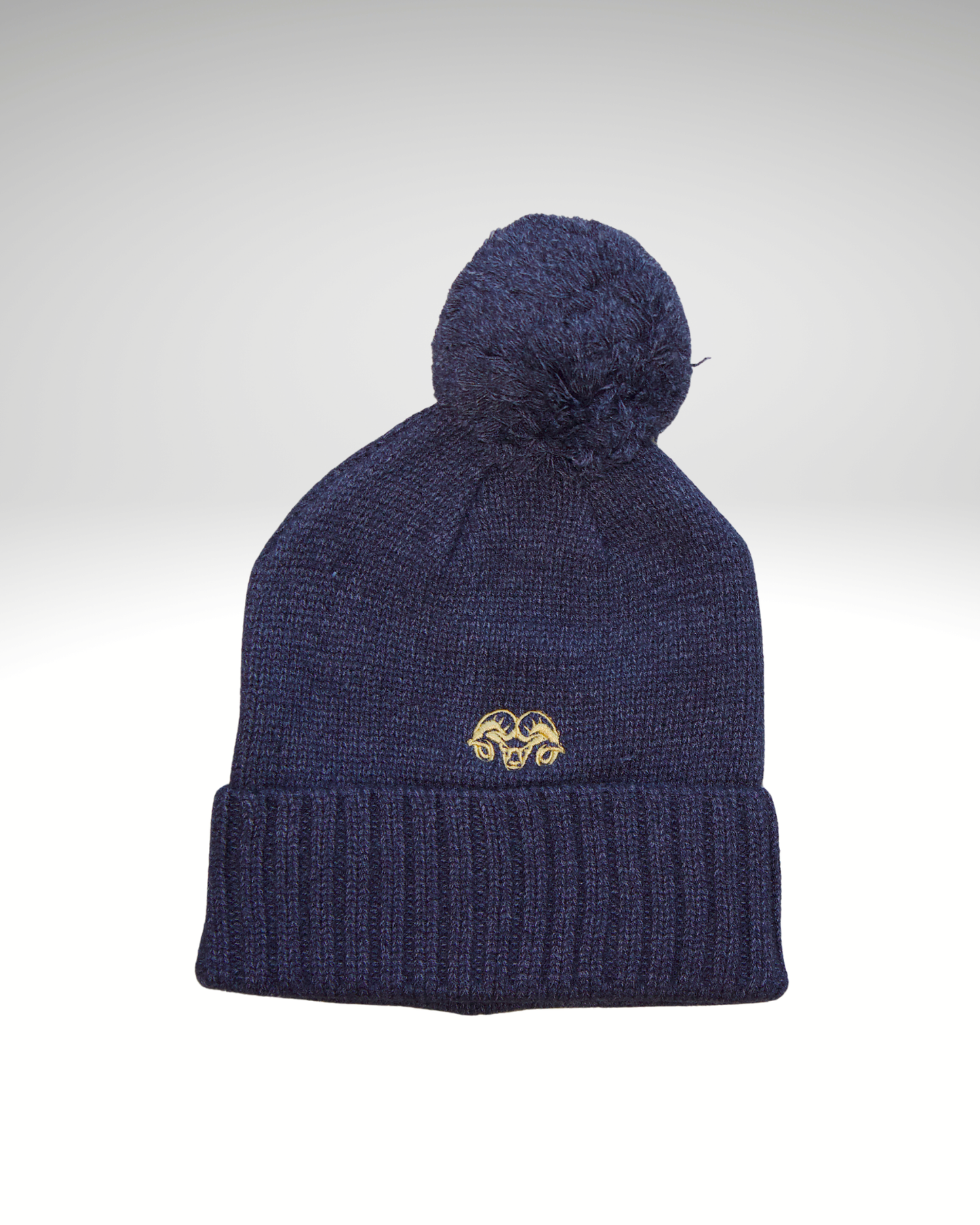 Bonnet bleu logo doré