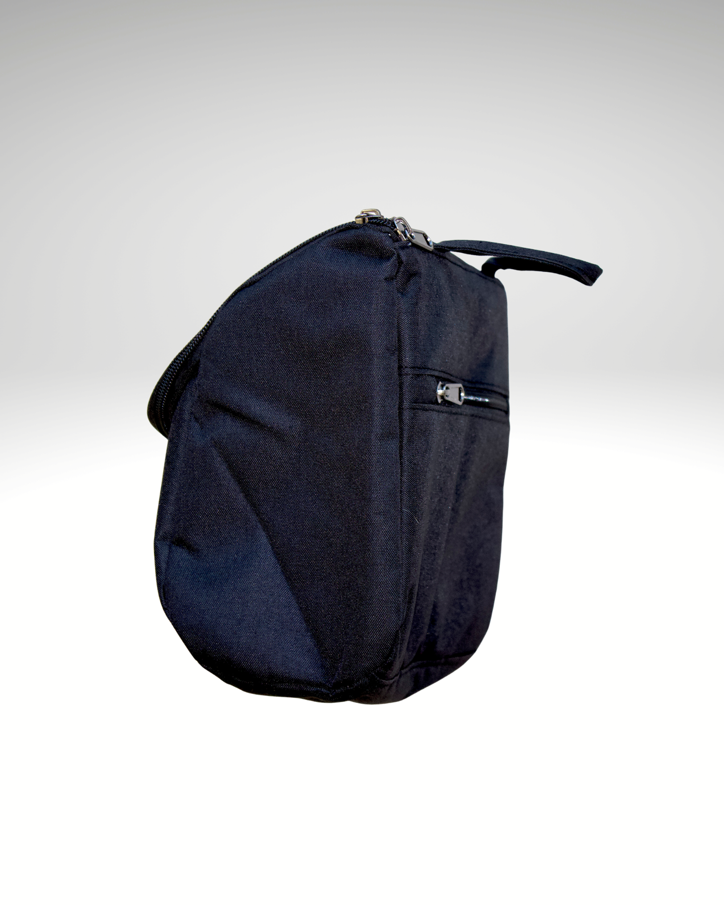 Trousse de toilette noire logo blanc