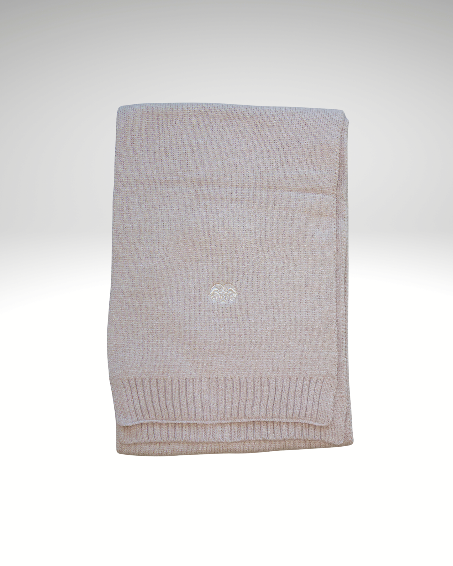 Écharpe beige logo beige