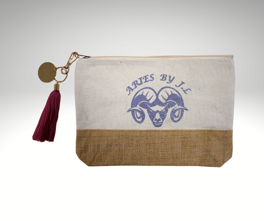 Pochette Grise pailleté