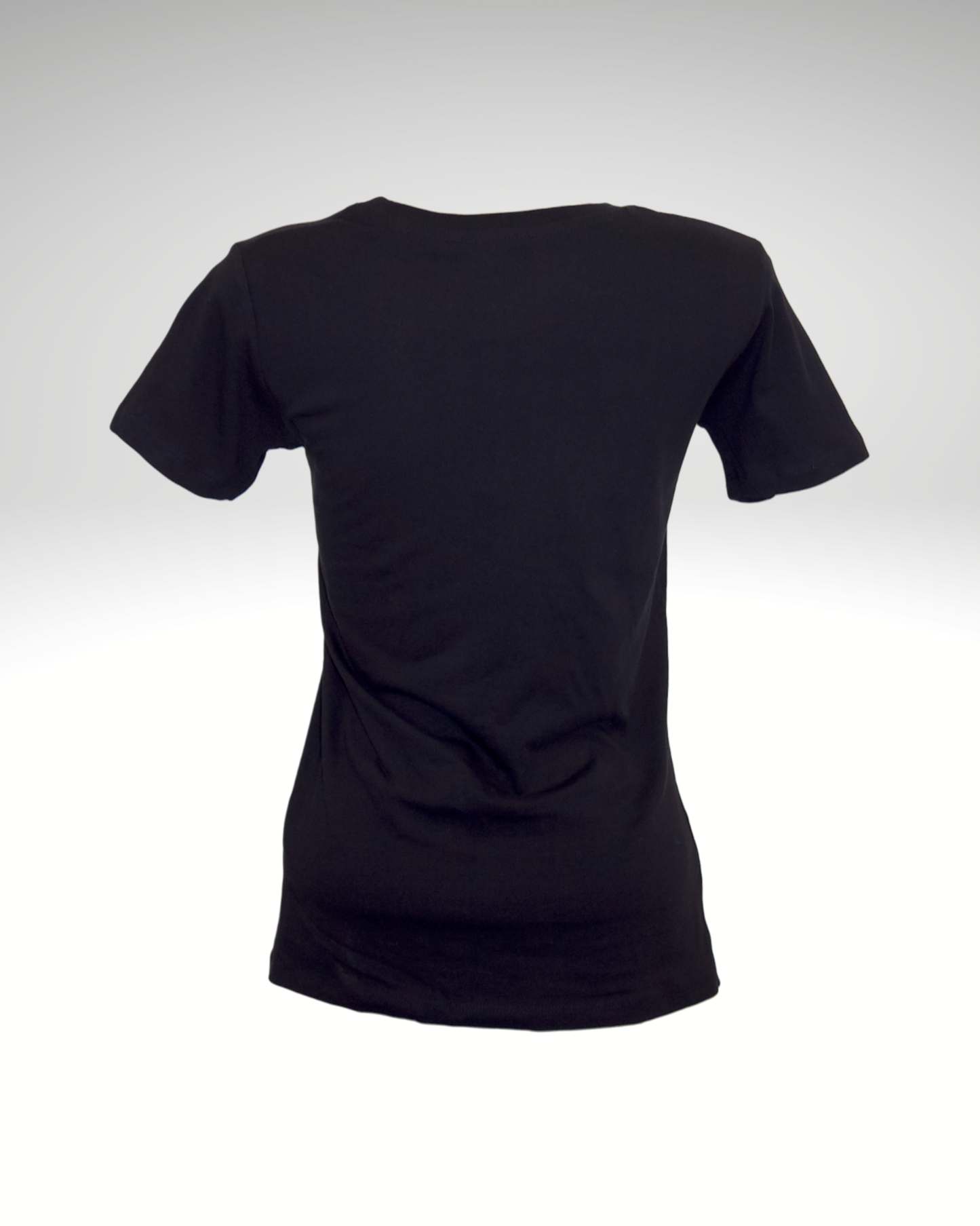 T-shirt femme noir Barbelé rose pailleté