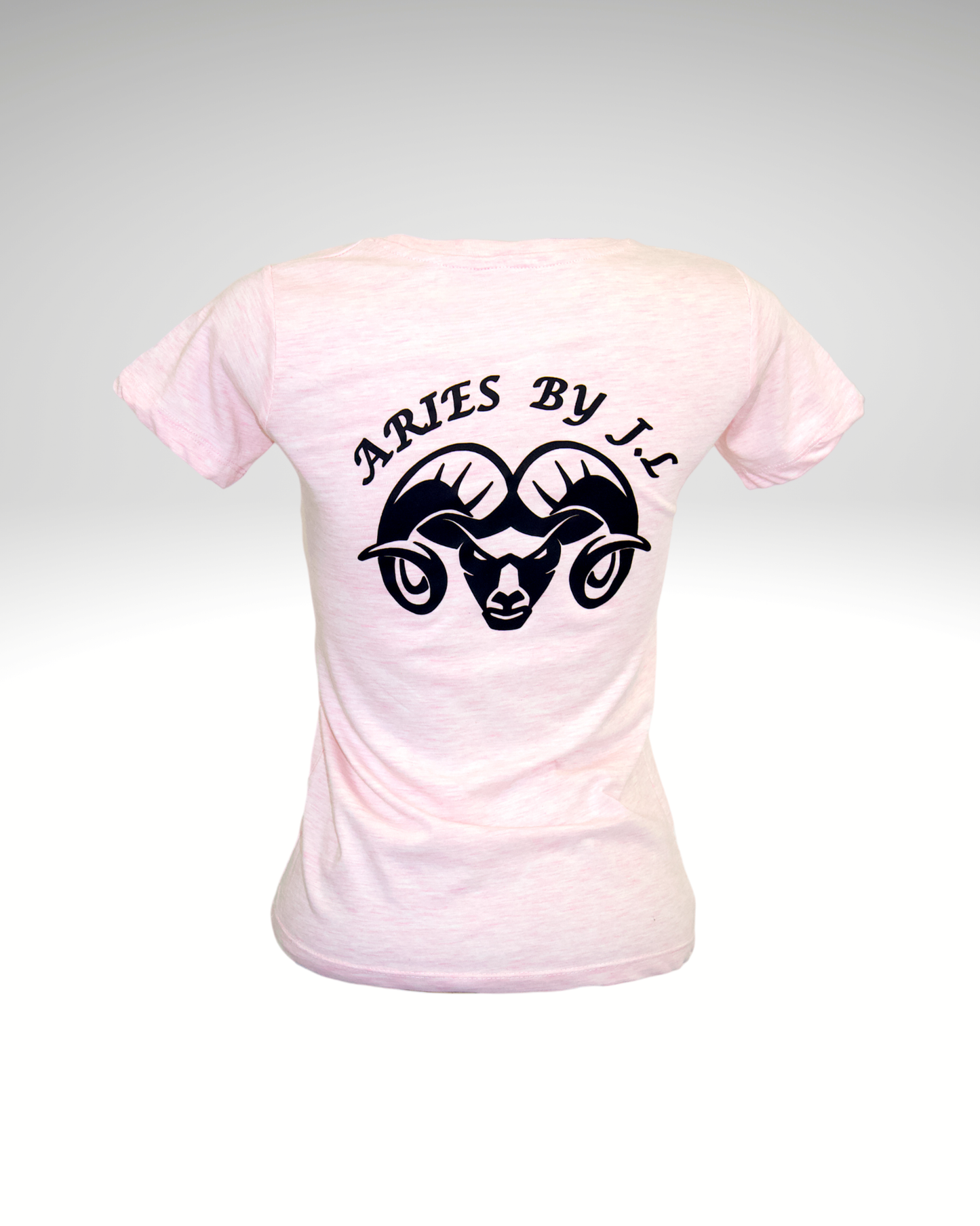 T-shirt femme Rose - Logo devant et derrière