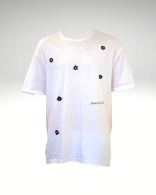 T-shirt homme blanc Impact de balle