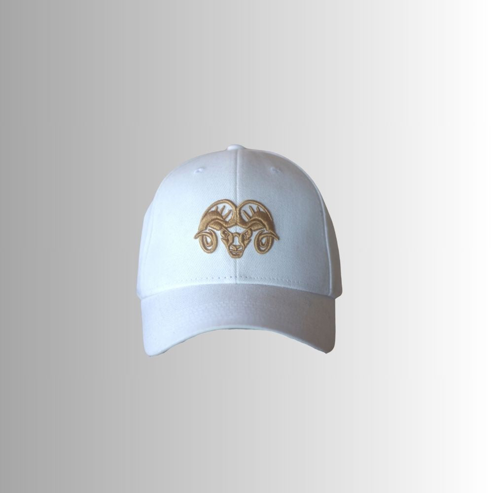 Casquette Blanche Logo Doré - Aries By JL