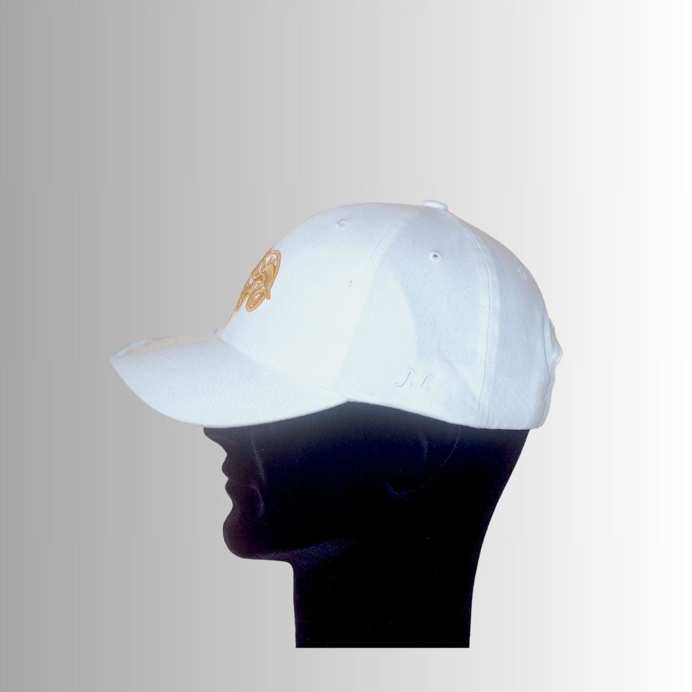 Casquette Blanche Logo Doré - Aries By JL