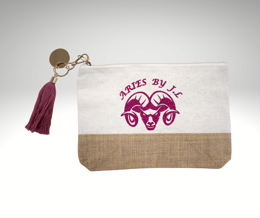 Pochette Rose pailleté