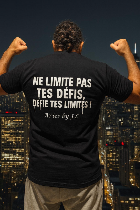 T-shirt homme noir Défi