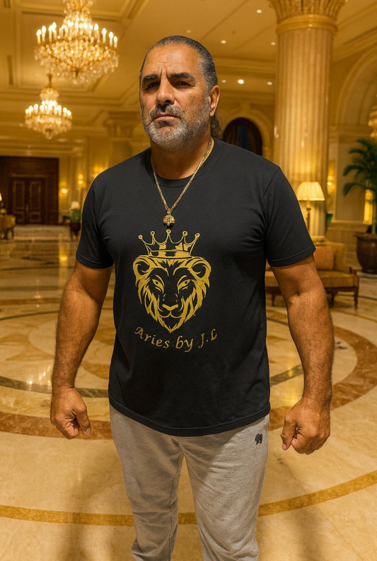 T-shirt homme noir Le Bélier