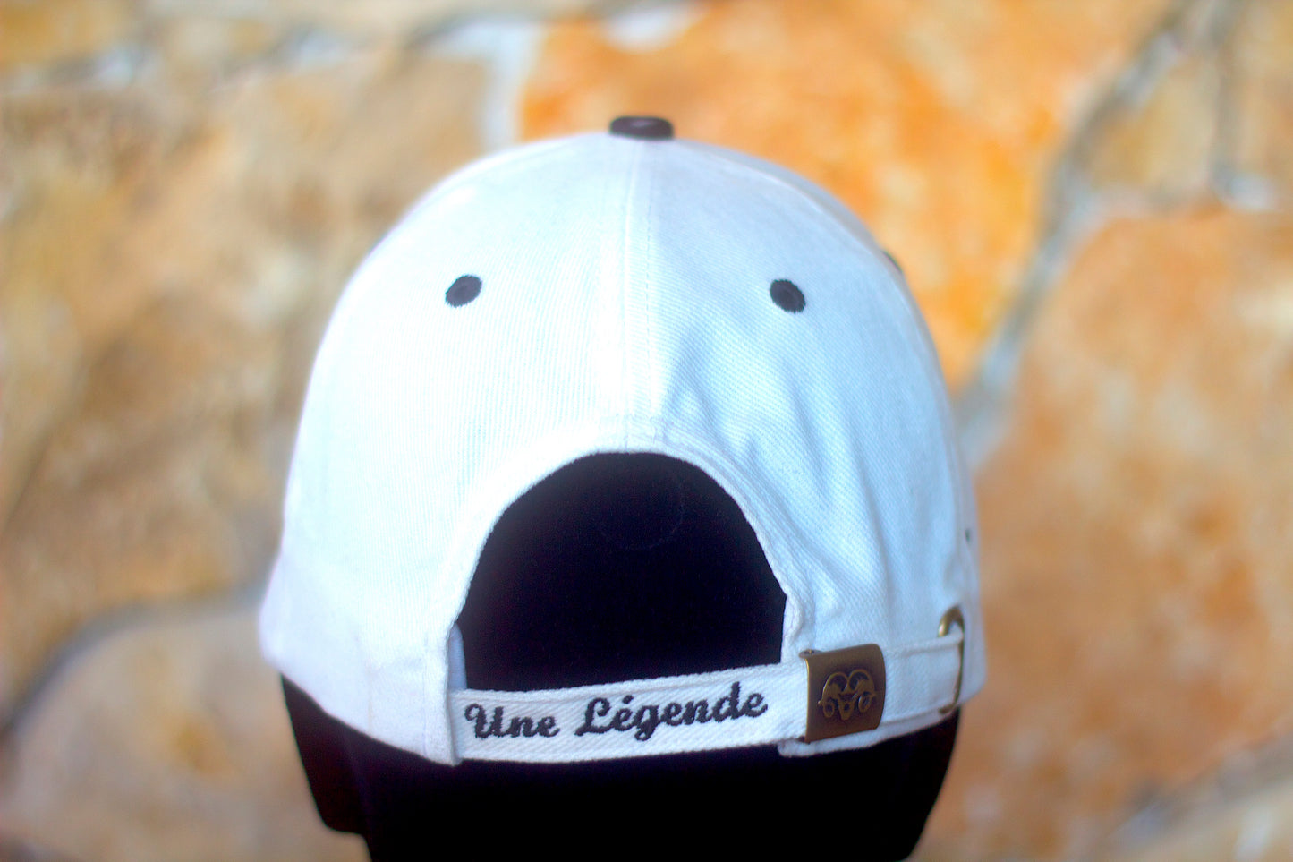 Casquette Blanche - Logo Noir - Aries By JL